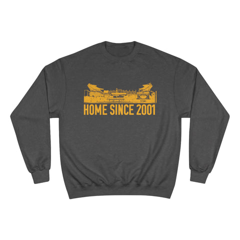 Heinz Field, Home Since 2001 - Champion Crewneck Sweatshirt Sweatshirt Printify Charcoal Heather S 