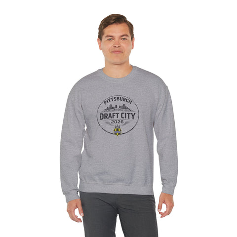 Pittsburgh Crewneck Sweatshirt – City Skyline NFL Draft 2026 Apparel | Soft Cotton Blend