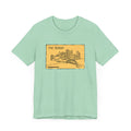 The 'Burgh Cartoon Pittsburgh Skyline - Short Sleeve Shirt T-Shirt Printify Heather Mint S 