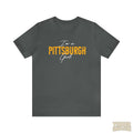 I'M A Pittsburgh Girl - Star Design - Unisex Jersey Short Sleeve Tee T-Shirt Printify Asphalt XL 
