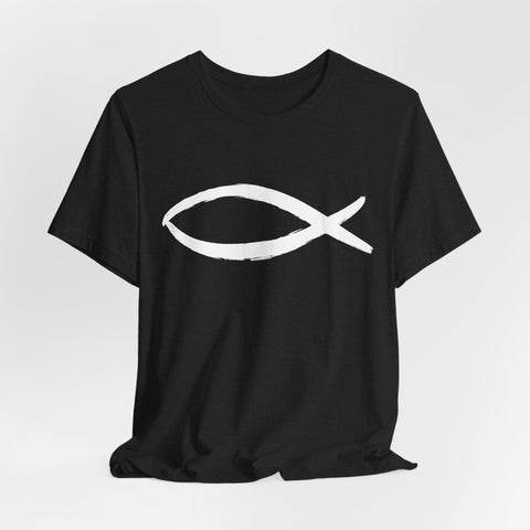 Christianity Fish Symbol - Unisex Jersey Short Sleeve Tee