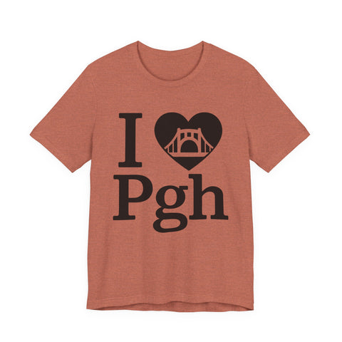 I Love PGH - Unisex Jersey Short Sleeve Tee