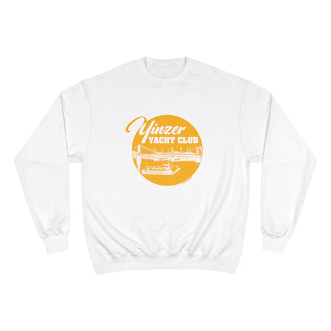 Yinzer Yacht Club - Champion Sweatshirt Sweatshirt Printify White S