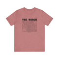 The 'Burgh Retro Map   - Short Sleeve Tee T-Shirt Printify Heather Mauve S 