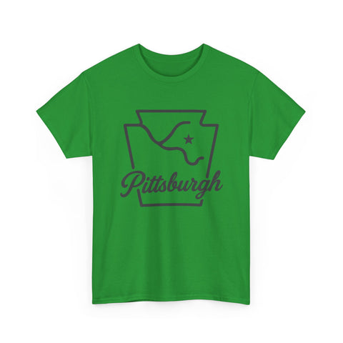Pittsburgh Keystone Rivers - Unisex Heavy Cotton Tee