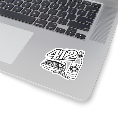 412 Icon -  Kiss-Cut Stickers