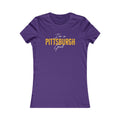 I'm a Pittsburgh Girl Women's Slim Feminine Fit Tee T-Shirt Printify Team Purple S