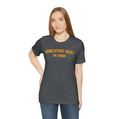 Homewood West - The Burgh Neighborhood Series - Unisex Jersey Short Sleeve Tee T-Shirt Printify   