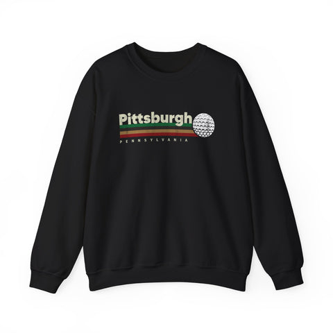 Vintage Pittsburgh Golf - Heavy Blend™ Crewneck Sweatshirt