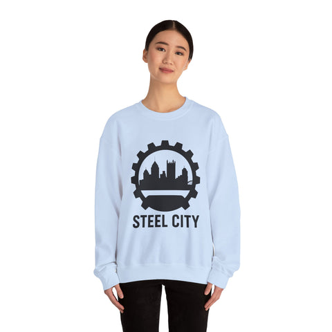 Steel City Gear Skyline - Heavy Blend™ Crewneck Sweatshirt