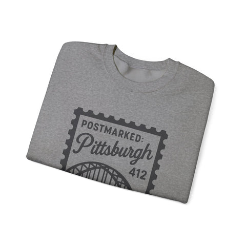 Vintage Pittsburgh Stamp - Heavy Blend™ Crewneck Sweatshirt