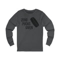 Zero Pucks Given - Long Sleeve Tee Long-sleeve Printify S Asphalt 