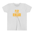 Play Renegade Distressed Graphic - Youth Short Sleeve Tee Kids clothes Printify Ash S