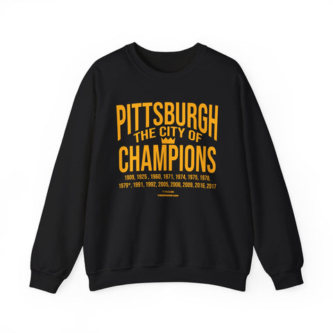 City of Champions Years - Unisex Heavy Blend™ Sweatshirt Sweatshirt Printify Black S