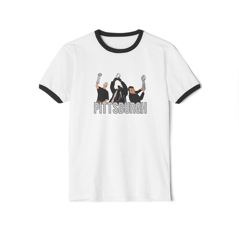 Pittsburgh Champion Coaches - Unisex Cotton Ringer T-Shirt