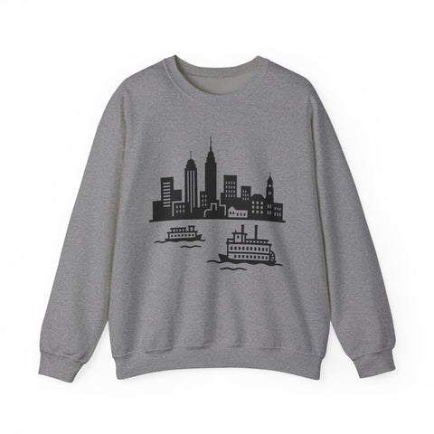 Pittsburgh Skyline Graphic - Heavy Blend™ Crewneck Sweatshirt