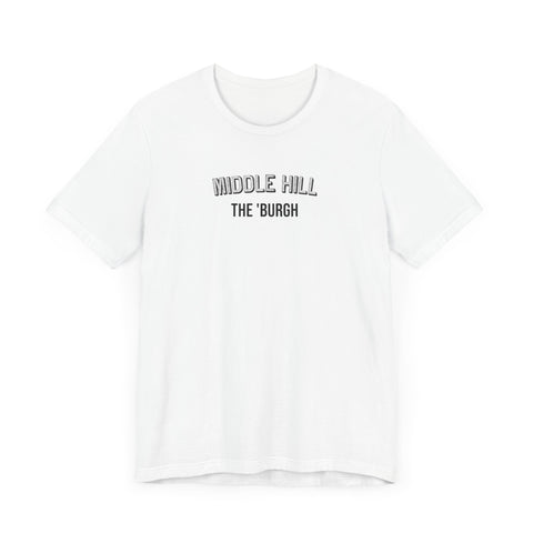 Middle Hill - The Burgh Neighborhood Series - Unisex Jersey Short Sleeve Tee T-Shirt Printify   