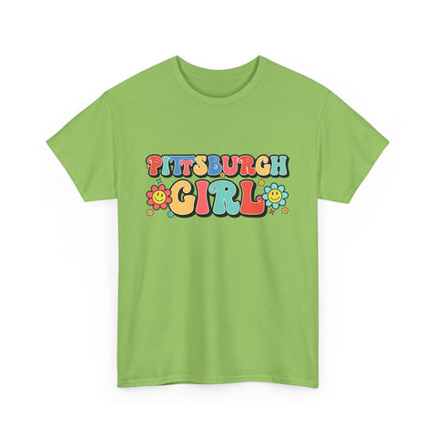 Pittsburgh Girl Retro Heavy Cotton Tee