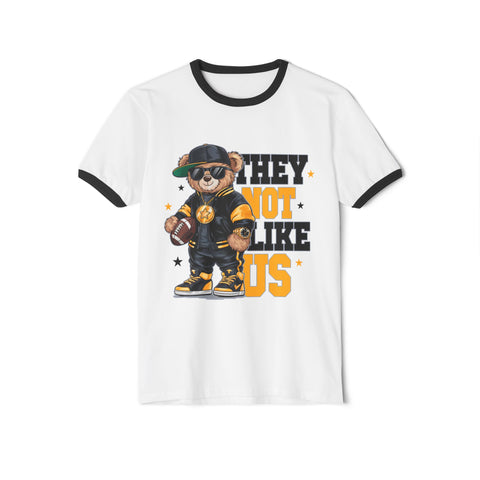 Pittsburgh They Not Like Us - Unisex Cotton Ringer T-Shirt