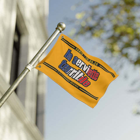 Pittsburgh Steelers French Flag Towel – "La Serviette Terrible" - Double Sided Flag