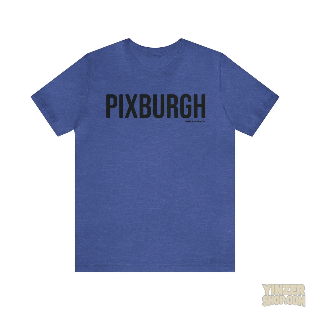 Pittsburgh Pixburgh T-Shirt - Short Sleeve Tee T-Shirt Printify Heather True Royal S 