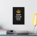 Keep Calm N'at - Canvas Gallery Wrap Wall Art Canvas Printify 12" x 18" 1.25"