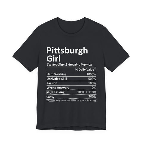 Pittsburgh Girl Ingredients - Unisex Jersey Short Sleeve Tee