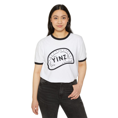 Yinz Pierogi - Unisex Cotton Ringer T-Shirt
