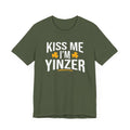 Kiss Me, I'm Yinzer - St. Patty's Day - Short Sleeve T-Shirt T-Shirt Printify Military Green S