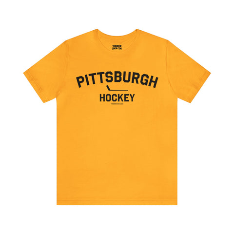Pittsburgh Hockey - Collegiate Style - Short Sleeve Tee T-Shirt Printify Gold S 