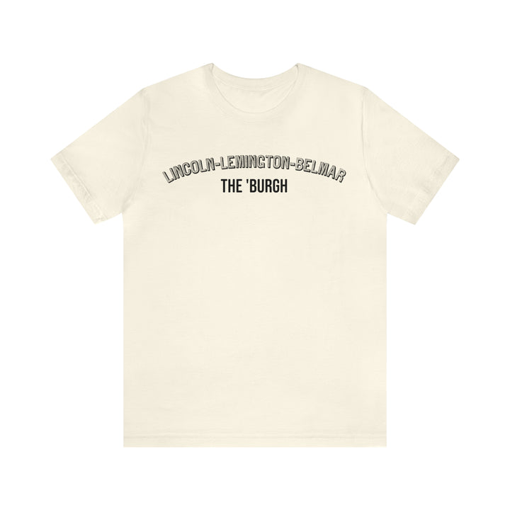 Lincoln-Lemington-Belmar - The Burgh Neighborhood Series - Unisex Jersey Short Sleeve Tee