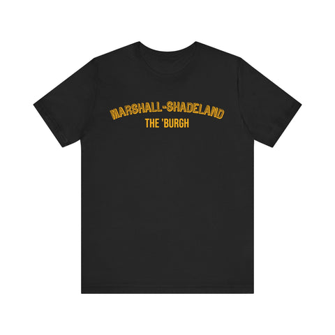 Marshall-Shadeland - The Burgh Neighborhood Series - Unisex Jersey Short Sleeve Tee T-Shirt Printify Black S 