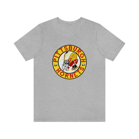 Pittsburgh Hornets T-Shirt (Premium Lightweight) T-Shirt Vintage Ice Hockey Athletic Heather S 