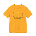 Love Pittsburgh Pennsylvania Short Sleeve T-Shirt  - Unisex bella+canvas 3001 T-Shirt Printify   