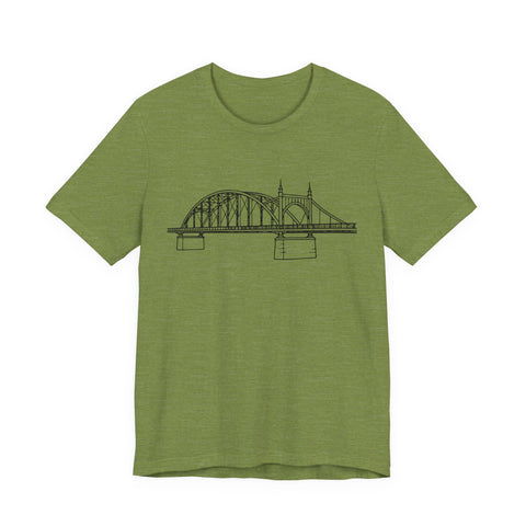 Pittsburgh Bridge Doodle - Unisex Jersey Short Sleeve Tee