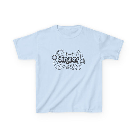 Yinzer Icon Doodles - Kids Graphic T-Shirt