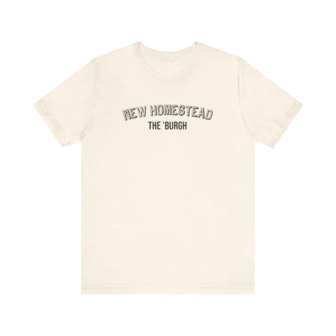 New Homestead - The Burgh Neighborhood Series - Unisex Jersey Short Sleeve Tee T-Shirt Printify Natural S 