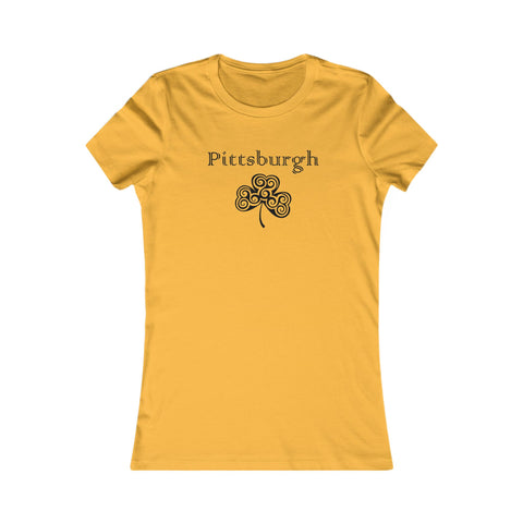 Pittsburgh Irish Clover - Women's Favorite Tee
