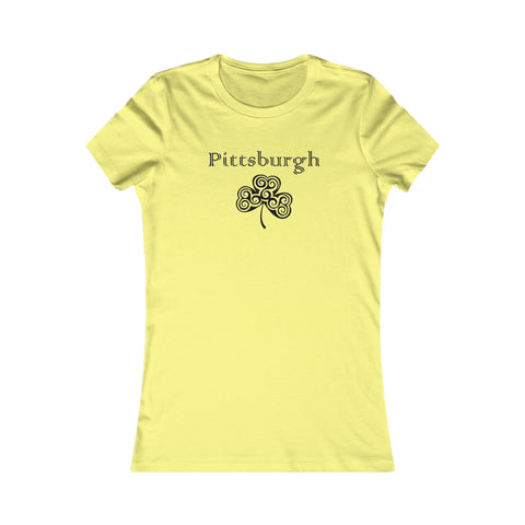 Pittsburgh Irish Clover - Women's Favorite Tee
