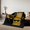 Pittsburgh Play Renegade Distressed Font Sweatshirt Black Blanket Home Decor Printify   