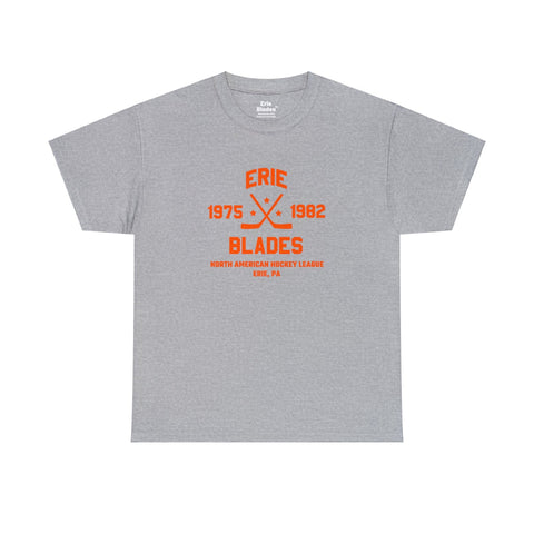 Erie Blades™ Double Sided T-Shirt T-Shirt Vintage Ice Hockey   