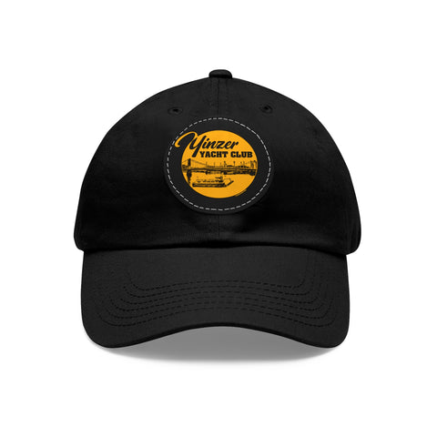 Yinzer Yach Club - Dad Hat with Leather Patch (Round) Hats Printify   