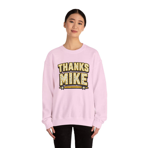 Thanks Mike Tomlin Message on a Heavy Blend™ Crewneck Sweatshirt