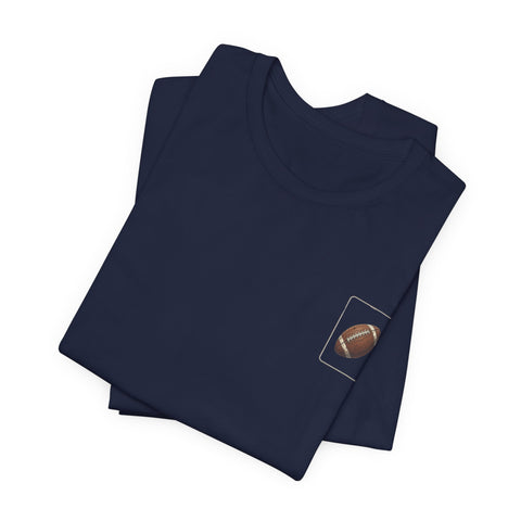 Benchwarmer Dog Football T‑Shirt — "Benched Again Somehow" Graphic Tee