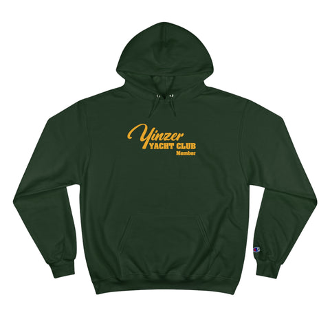 Yinzer Yacht Club - PRINT ON BACK - Champion Hoodie Hoodie Printify Dark Green S 