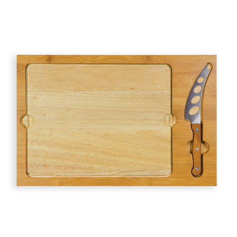 Pittsburgh Panthers Football Field - Icon Glass Top Cutting Board & Knife Set  Picnic Time Family of Brands   