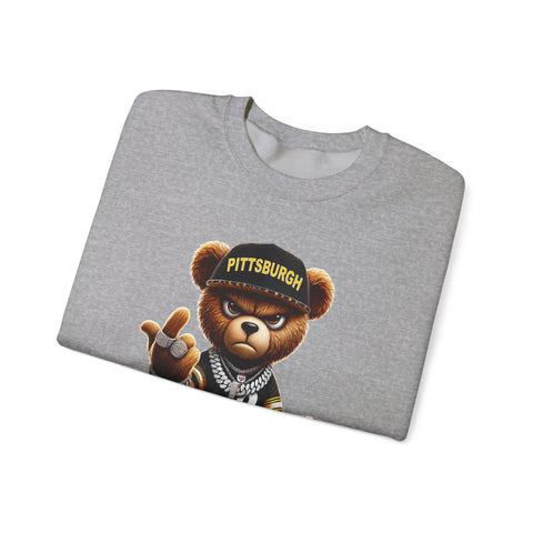 Young and Mean Pittsburgh Bear - Heavy Blend™ Crewneck Sweatshirt
