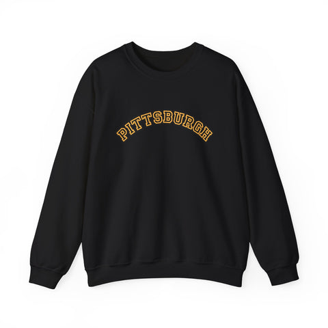 Pittsburgh Block Letters - Heavy Blend™ Crewneck Sweatshirt