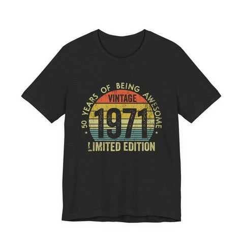Vintage 1971 Awesome - Unisex Jersey Short Sleeve Tee