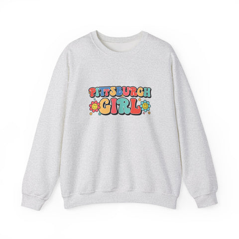 Pittsburgh Girl Retro Heavy Blend™ Crewneck Sweatshirt